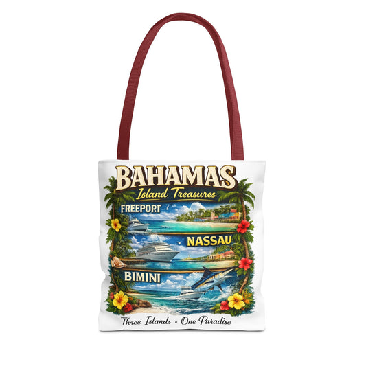 Bahamas Island Treasures Tote Bag – Freeport Nassau Bimini Beach Souvenir