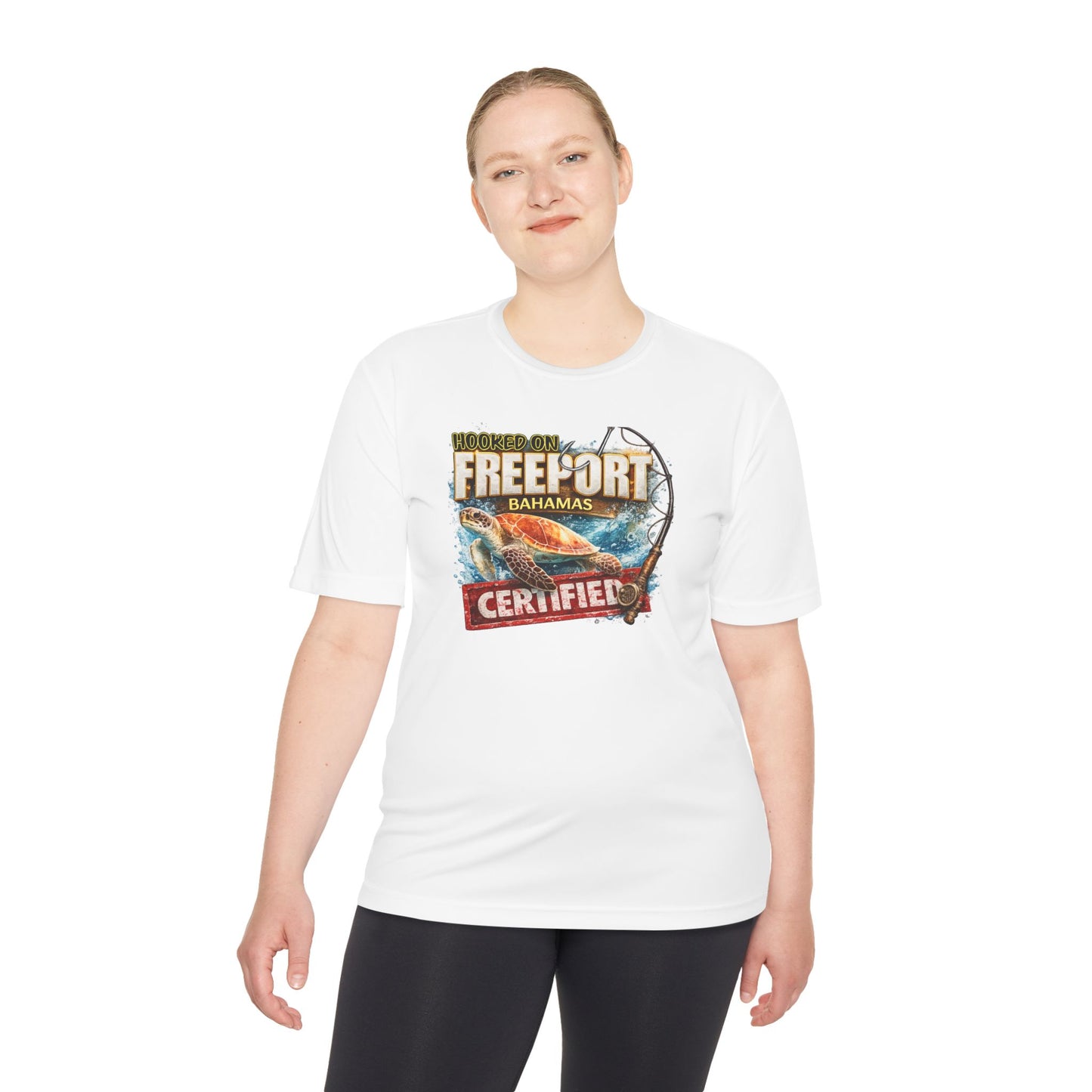 Freeport Bahamas Certified Fishing Tee — Tropical Sport Moisture-Wicking Shirt