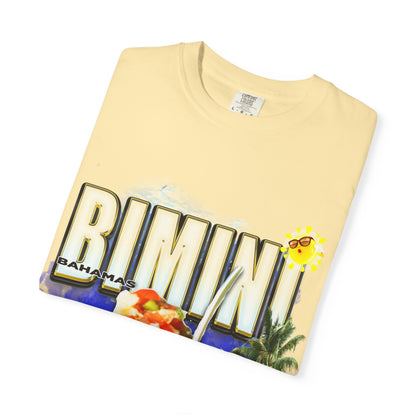 Rimini Beach Bowl T-Shirt | Italian Seaside, Palm Tree, Retro Postcard