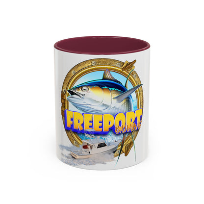 Freeport Marlin Fishing Mug | Color Accent Ceramic Mug
