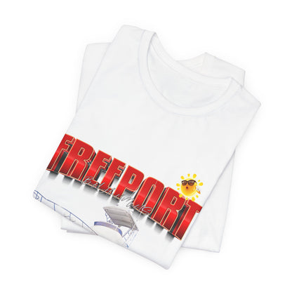 Freeport Yacht Tee | Boat Graphic, Tropical Sun, Nautical Vacation Shirt