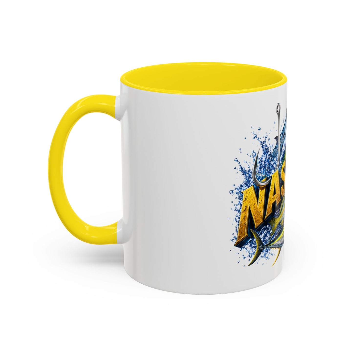 Nassau Fishing Mug – Tropical Gamefish Accent Coffee Cup (11/15oz)