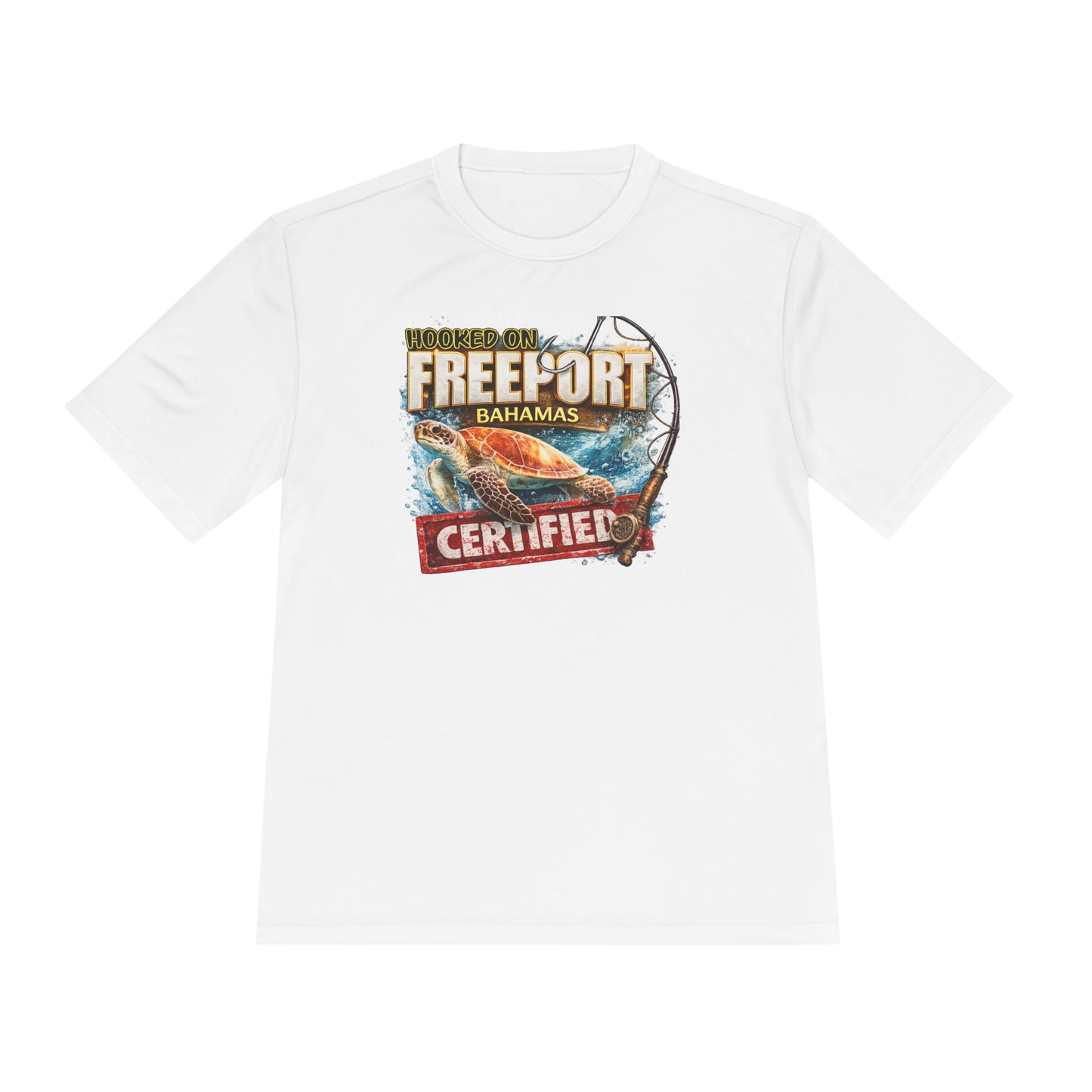 Freeport Bahamas Certified Fishing Tee — Tropical Sport Moisture-Wicking Shirt