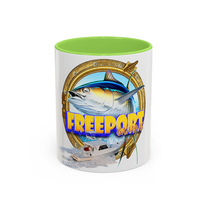 Freeport Marlin Fishing Mug | Color Accent Ceramic Mug