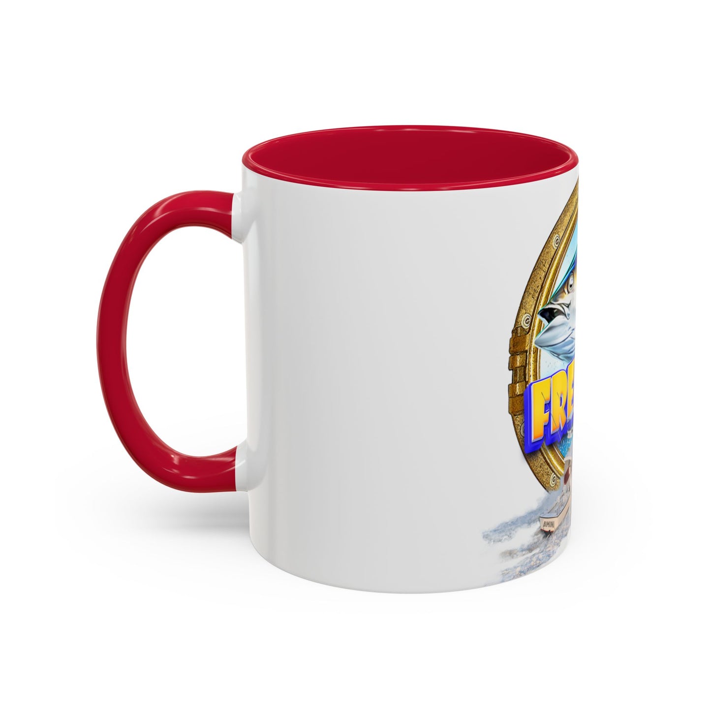 Freeport Marlin Fishing Mug | Color Accent Ceramic Mug