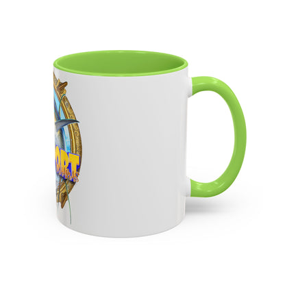 Freeport Marlin Fishing Mug | Color Accent Ceramic Mug