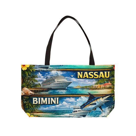 Bahamas Weekender Tote Bag – Island Treasures Cruise & Beach Travel Tote