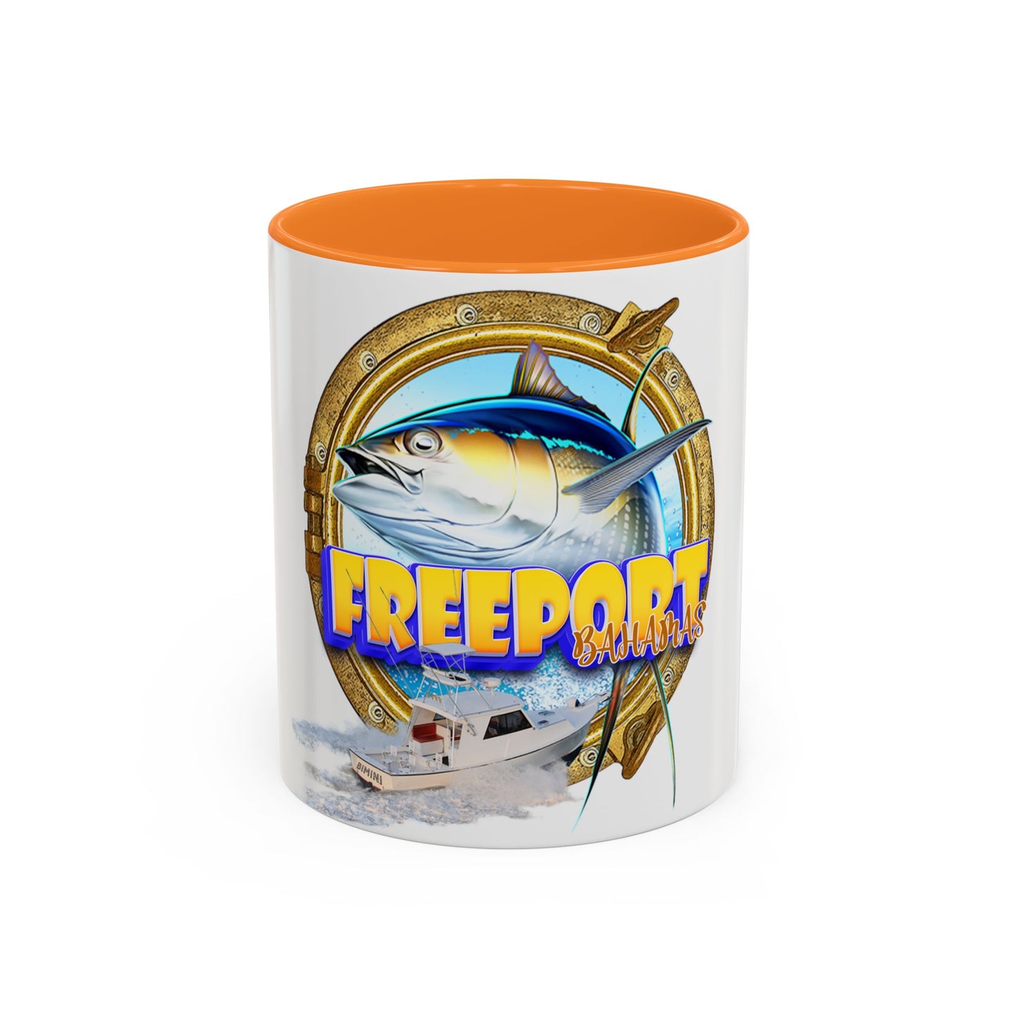 Freeport Marlin Fishing Mug | Color Accent Ceramic Mug