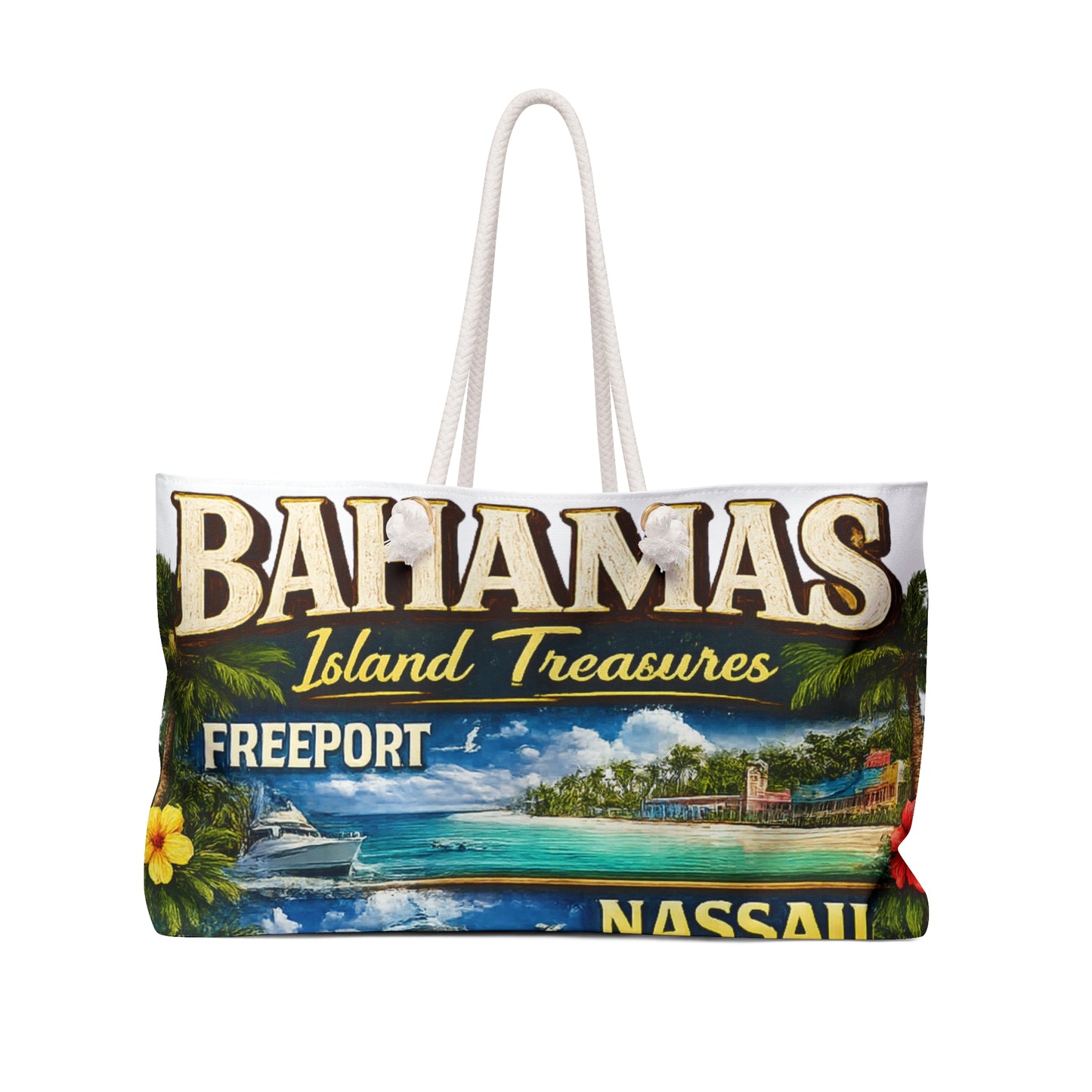 Bahamas Island Treasures Weekender Bag — Nassau, Freeport & Bimini Beach Travel Tote