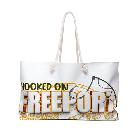 Hooked on Freeport Weekender Bag | Bahamas Fishing Reel Design