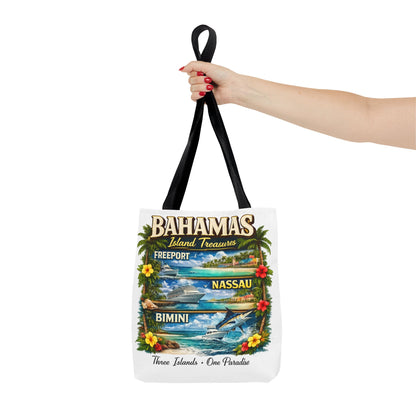 Bahamas Island Treasures Tote Bag – Freeport Nassau Bimini Beach Souvenir