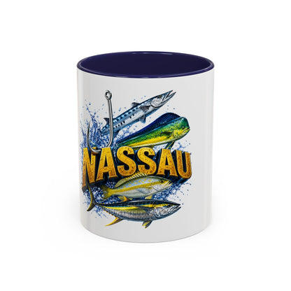 Nassau Fishing Mug – Tropical Gamefish Accent Coffee Cup (11/15oz)