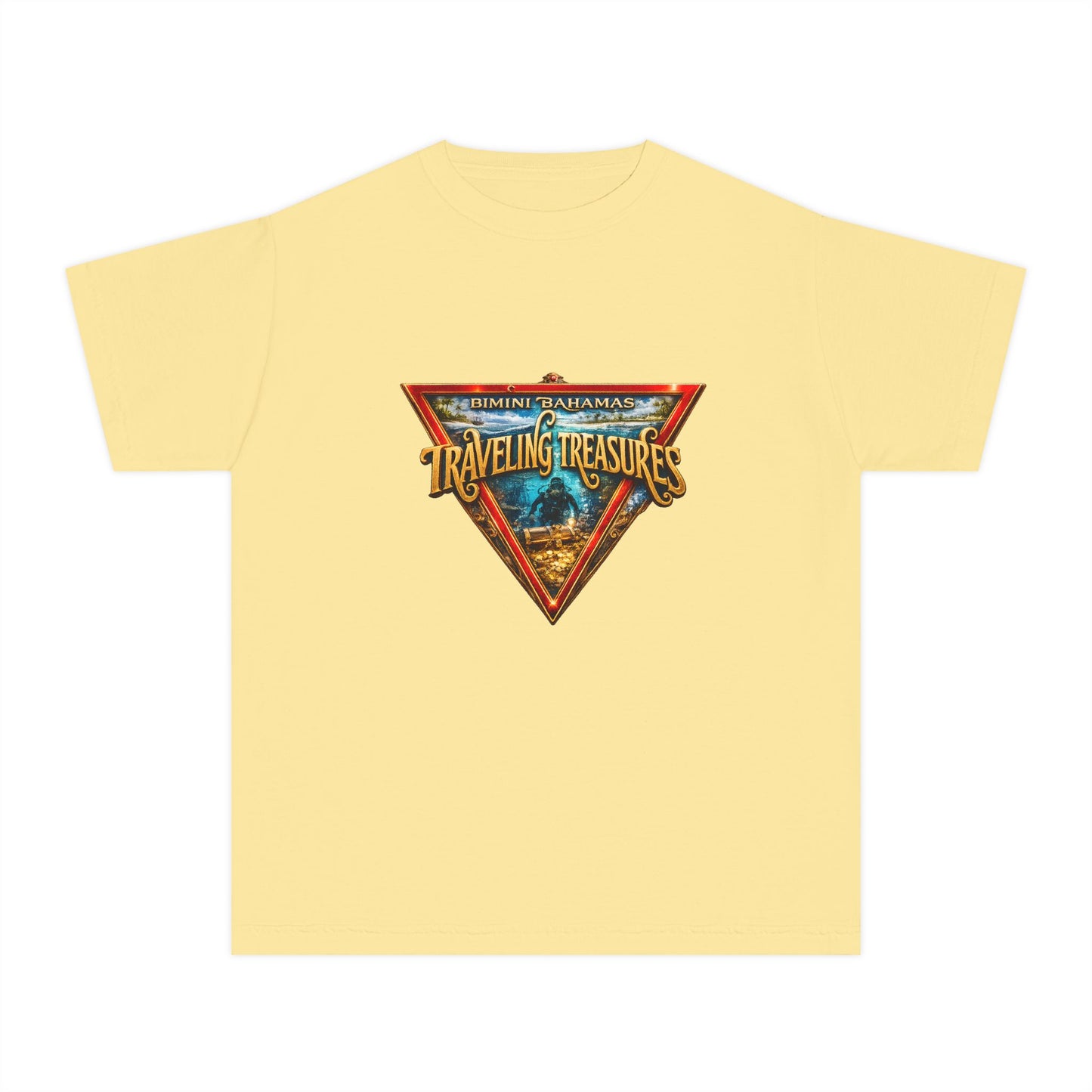 Youth Tee - 'Traveling Treasures' Vintage Adventure Graphic