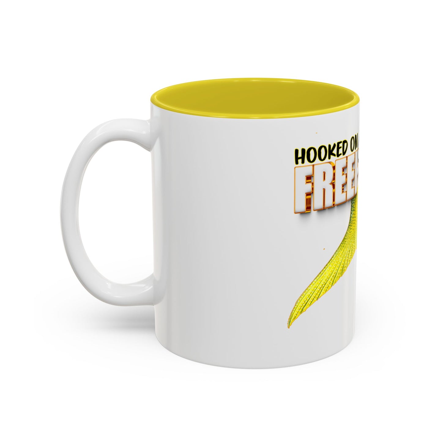 Hooked on Freeport Bahamas Mermaid Tail Fishing Mug | Two-Tone Accent