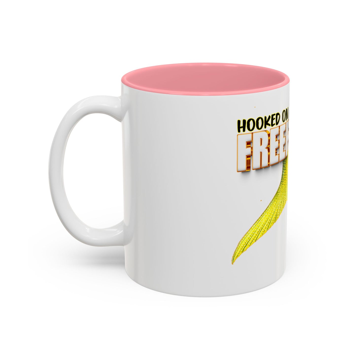 Hooked on Freeport Bahamas Mermaid Tail Fishing Mug | Two-Tone Accent