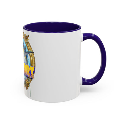 Freeport Marlin Fishing Mug | Color Accent Ceramic Mug