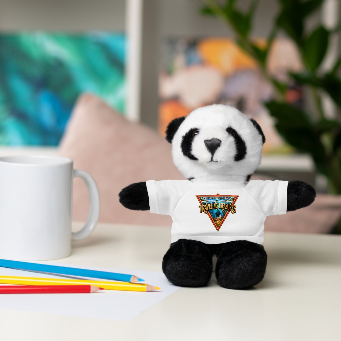 Retro Traveler Graphic Teddy Bear with Tee