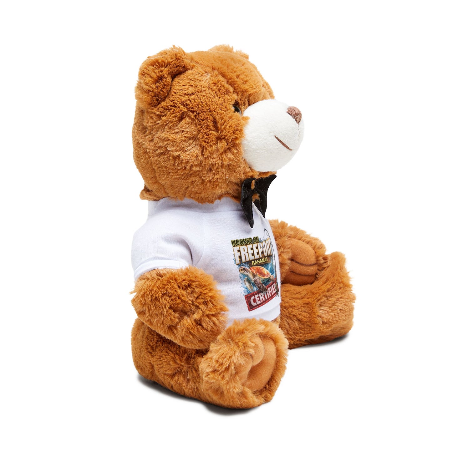 Freeport Bahamas Souvenir Teddy Bear with T-Shirt – 'Freeport Certified' Plush Gift