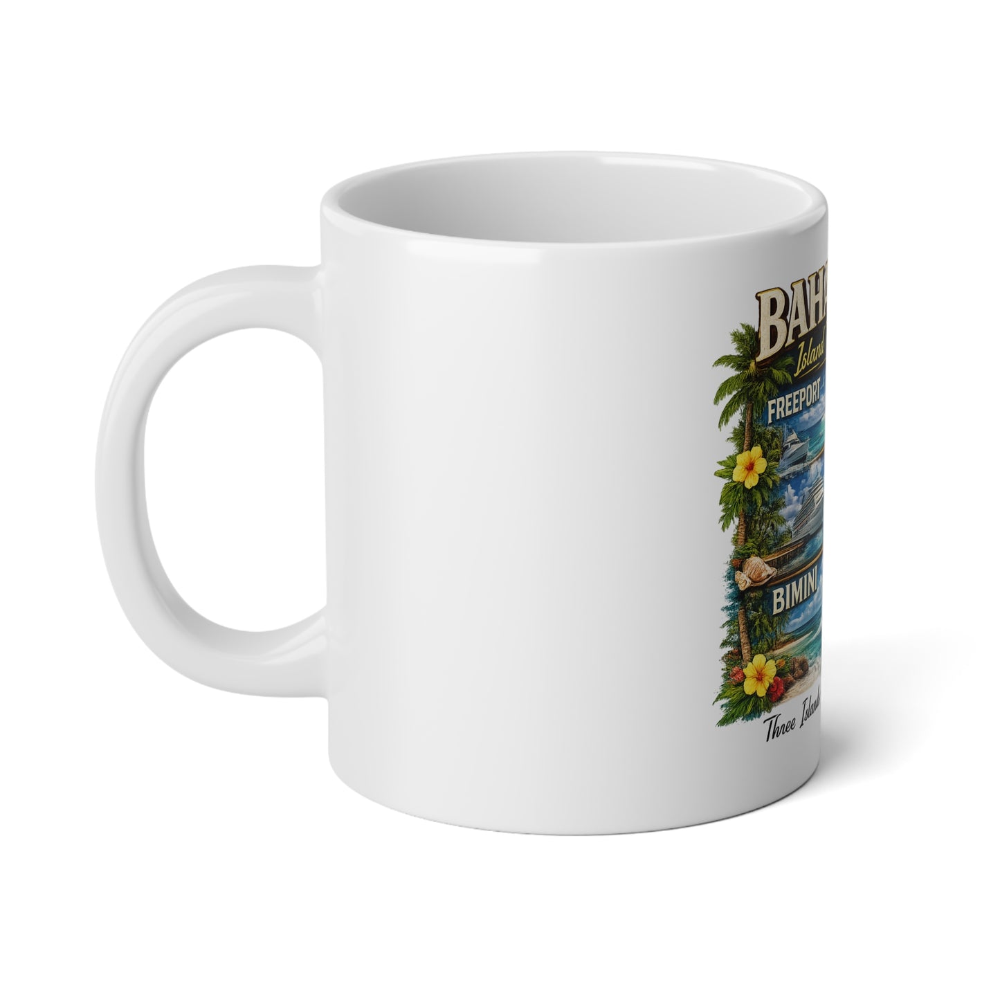 Bahamas Jumbo 20oz Mug - Island Treasures Freeport Nassau Bimini Travel Souvenir
