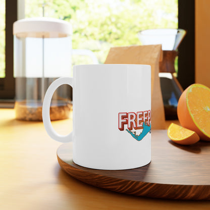 Freeport Bahamas Palm Trees Map Mug | Ceramic Travel Souvenir