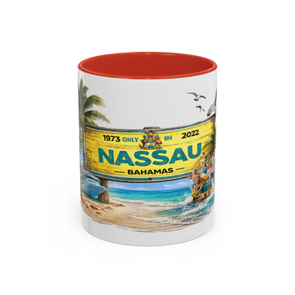 Nassau Bahamas Souvenir Coffee Mug (Accent, 11/15oz)