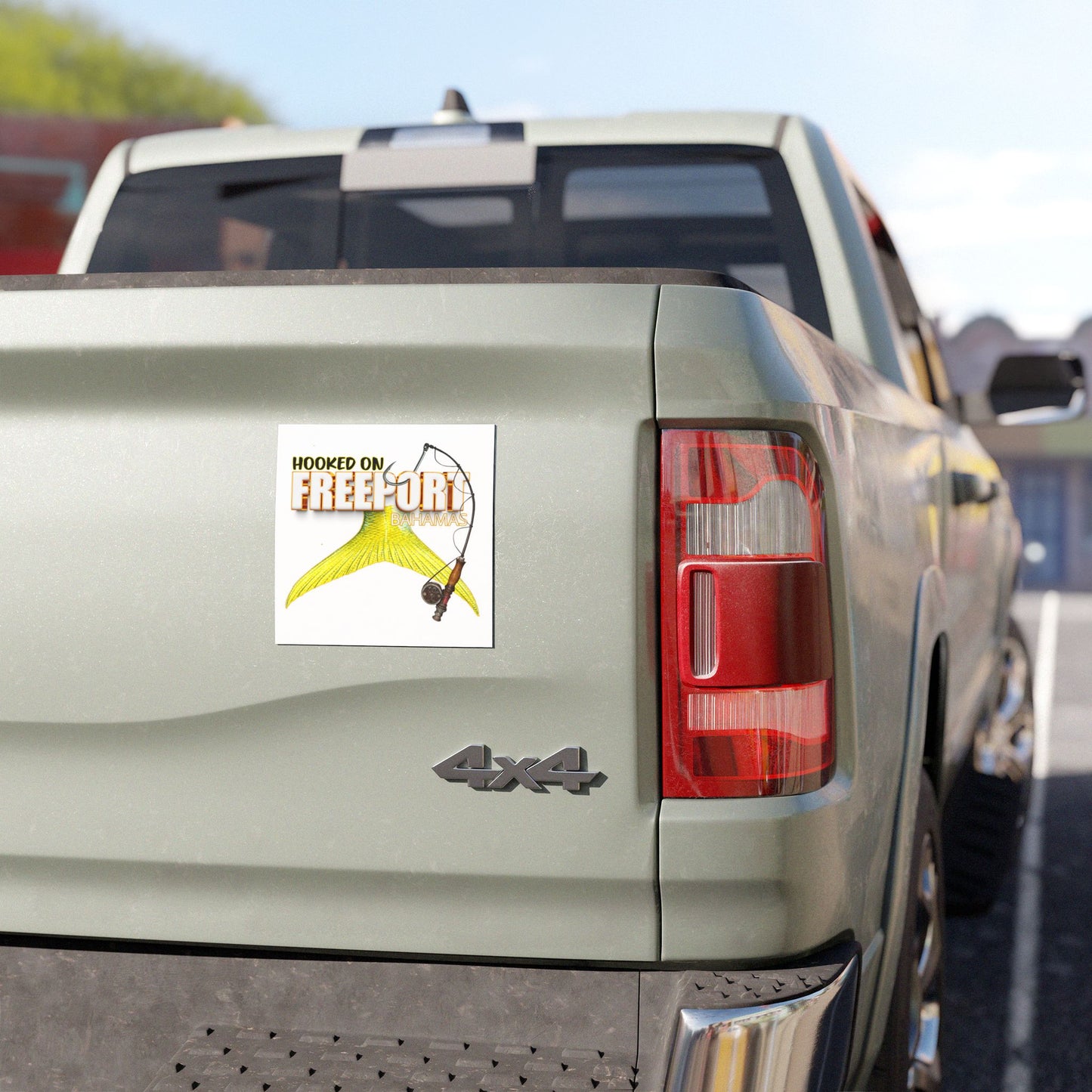 Hooked on Freeport Bahamas - Fishing Car Magnet