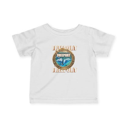 Freeport Dolphin Logo Infant Tee | Nautical Beach Vacation Shirt