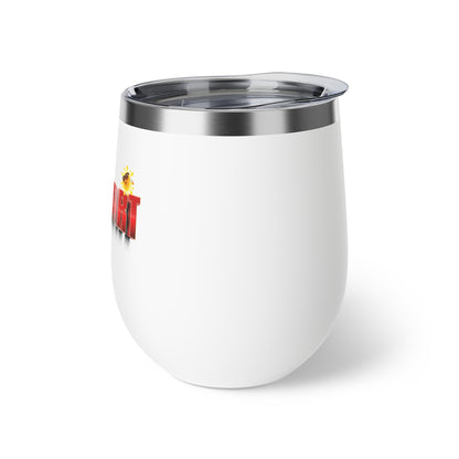 Freeport Text Logo Copper Vacuum Insulated Cup | 12oz Stemless Tumbler