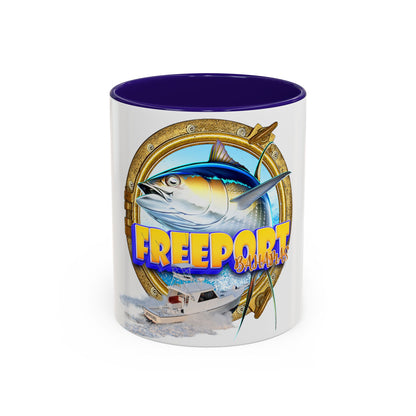 Freeport Marlin Fishing Mug | Color Accent Ceramic Mug
