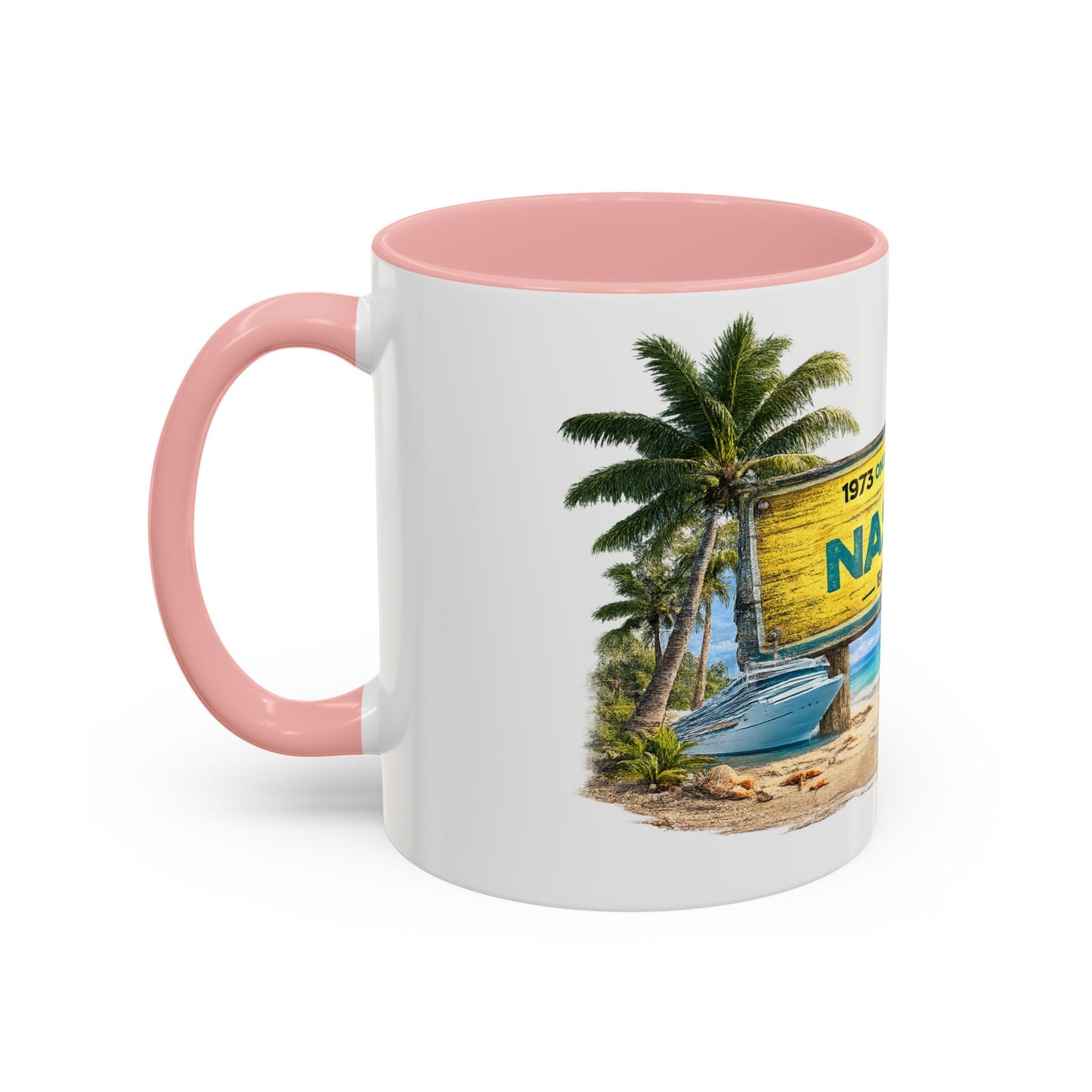 Nassau Bahamas Souvenir Coffee Mug (Accent, 11/15oz)