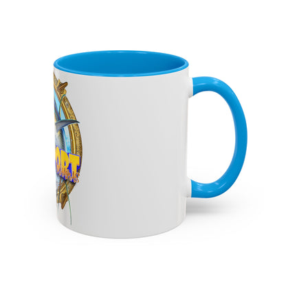 Freeport Marlin Fishing Mug | Color Accent Ceramic Mug