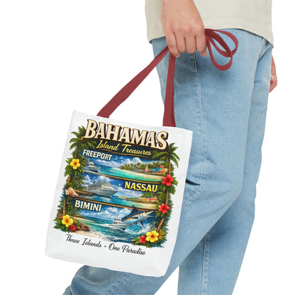 Bahamas Island Treasures Tote Bag – Freeport Nassau Bimini Beach Souvenir