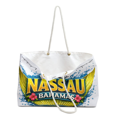Nassau Bahamas Weekender Bag — Tropical Fishing Travel Tote