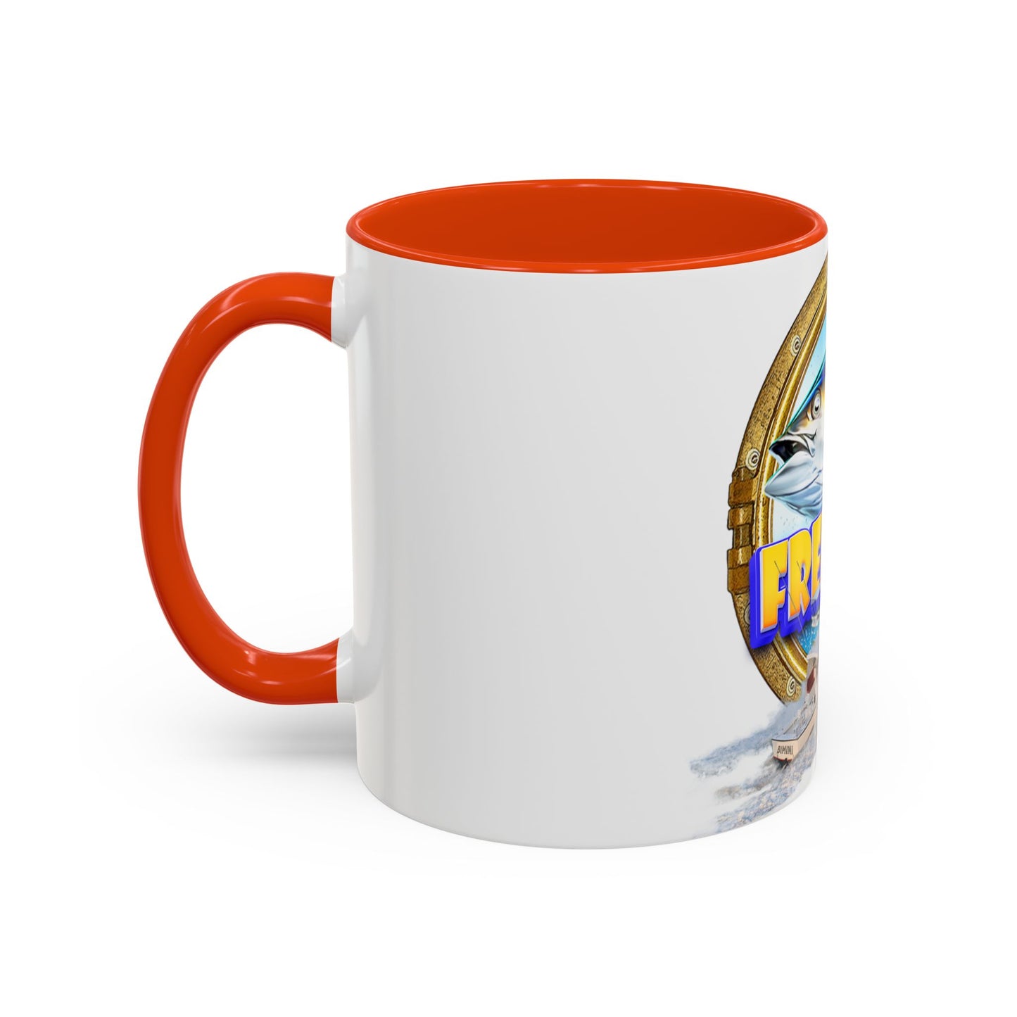 Freeport Marlin Fishing Mug | Color Accent Ceramic Mug