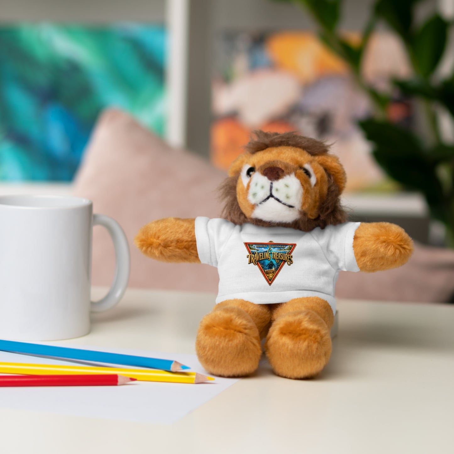 Retro Traveler Graphic Teddy Bear with Tee