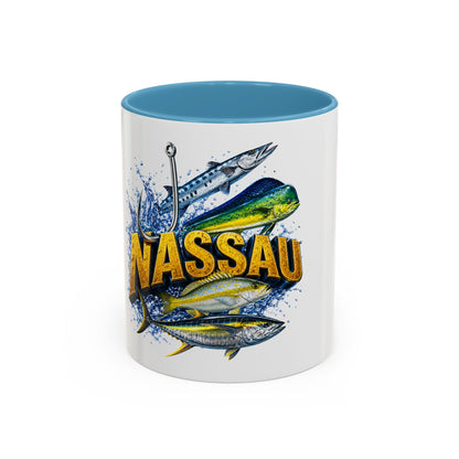 Nassau Fishing Mug – Tropical Gamefish Accent Coffee Cup (11/15oz)