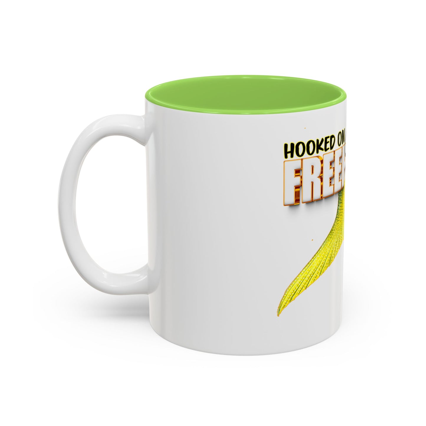 Hooked on Freeport Bahamas Mermaid Tail Fishing Mug | Two-Tone Accent