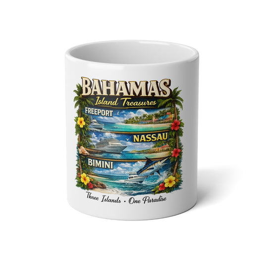 Bahamas Jumbo 20oz Mug - Island Treasures Freeport Nassau Bimini Travel Souvenir