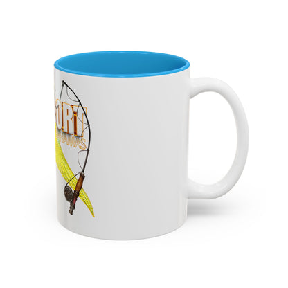 Hooked on Freeport Bahamas Mermaid Tail Fishing Mug | Two-Tone Accent