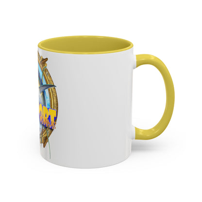 Freeport Marlin Fishing Mug | Color Accent Ceramic Mug