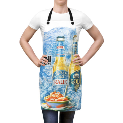 Bimini Bahamas Kalik Beer Apron — Tropical Beach Bar Cooking Apron