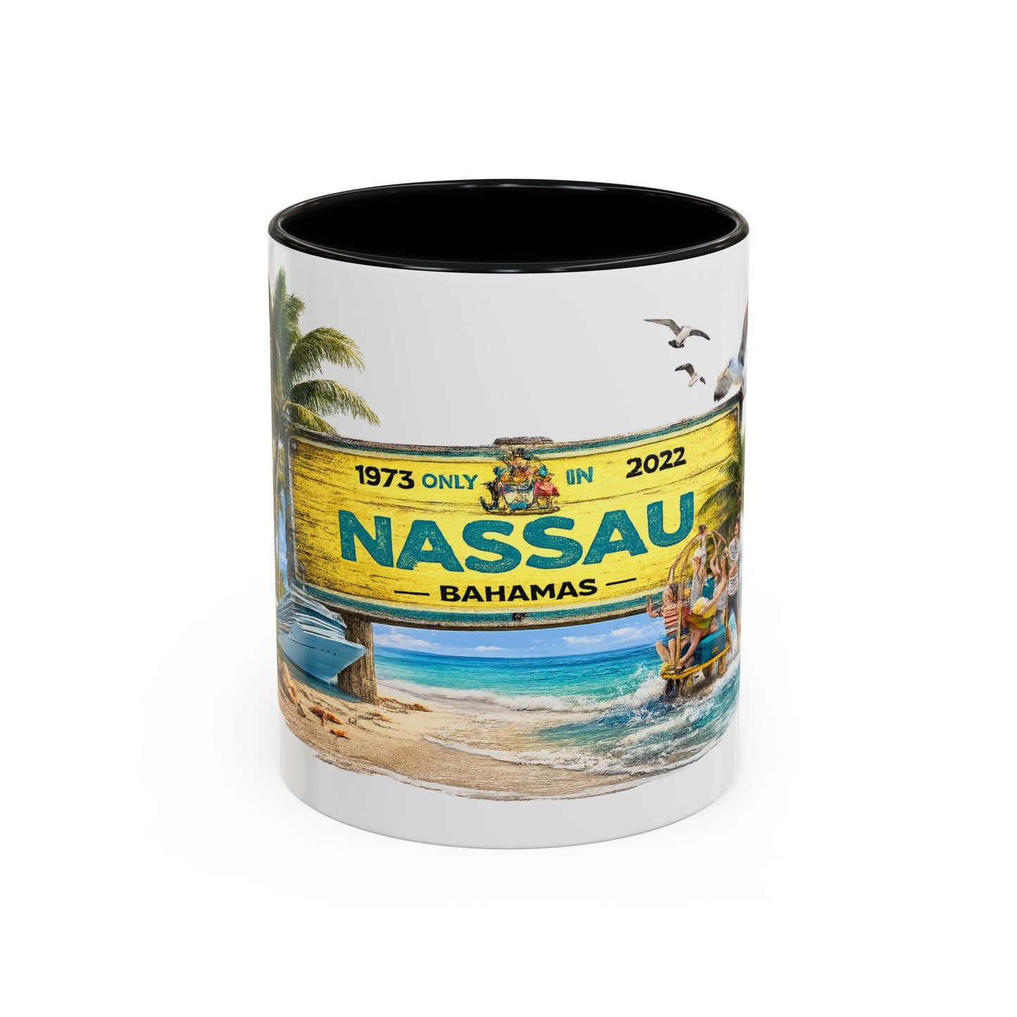 Nassau Bahamas Souvenir Coffee Mug (Accent, 11/15oz)