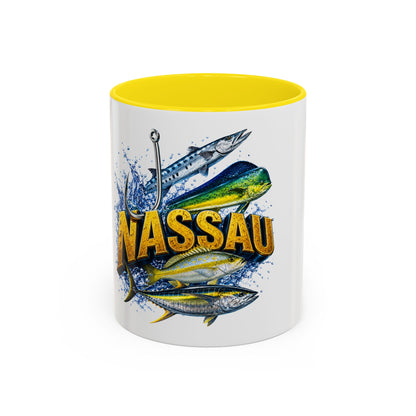 Nassau Fishing Mug – Tropical Gamefish Accent Coffee Cup (11/15oz)