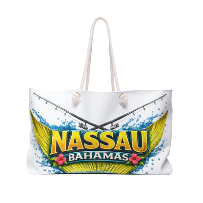 Nassau Bahamas Weekender Bag — Tropical Fishing Travel Tote