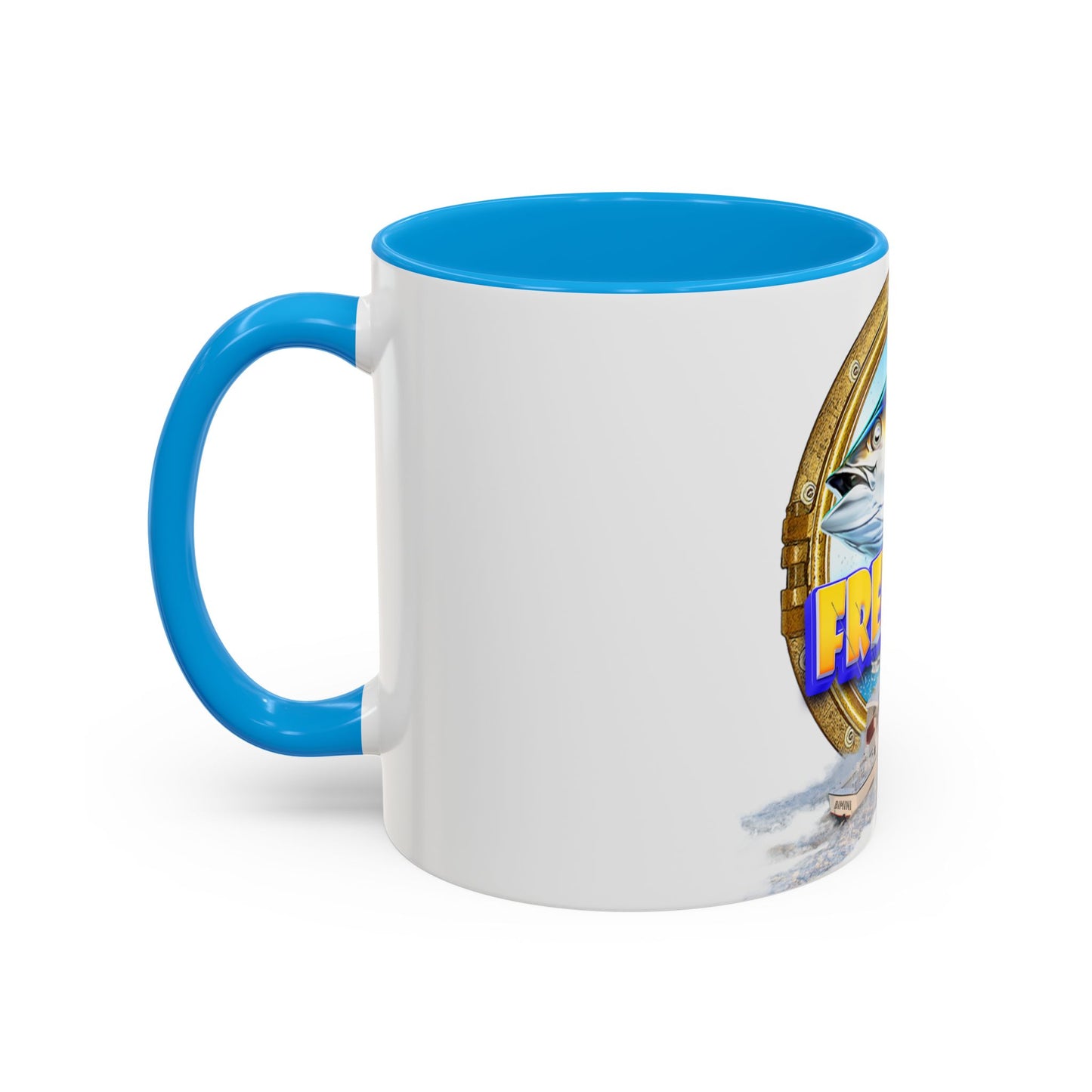 Freeport Marlin Fishing Mug | Color Accent Ceramic Mug