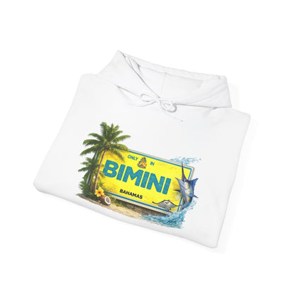 Bimini Bahamas Vintage Travel Hoodie — Tropical Palm Island Souvenir Sweatshirt