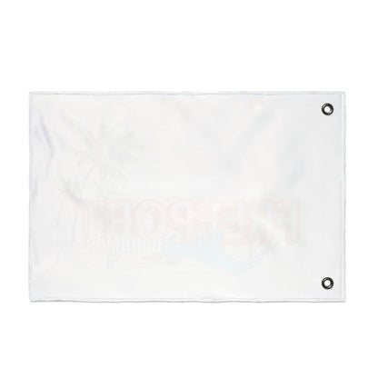 Freeport Bahamas Beach Scene Flag | Double Sided Flag, Palm Tree Design