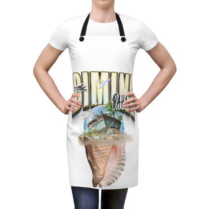 Bahamas Conch Shell Apron — 'Bimini' Tropical Island Kitchen Apron