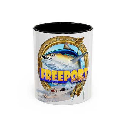 Freeport Marlin Fishing Mug | Color Accent Ceramic Mug
