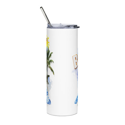 Bimini Bahamas Beer Bottle Tumbler | 20oz Stainless Steel Travel Tumbler